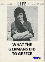 The Nazi occupation of Greece, 1941-44: An endless list of crimes, atrocities and bloodbaths. The civilian deaths resulting from the Nazi German, fascist Italian and Bulgarian occupation, adds up to about 578,000 persons. That number comprises the deaths resulting from the persistent famine caused by the economic policies of the Axis, and the violent deaths resulting from the resistance and the reprisals.
